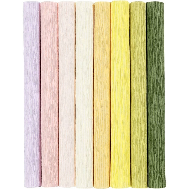 Creative Toys Kreppipaperi - pastellivärit (209001) ryhmässä LELUT, TUOTTEET LAPSILLE JA VAUVOILLE / Leikkikalut, Askartelu &Pelit / Käsityöt @ TP E-commerce Nordic AB (D31491)