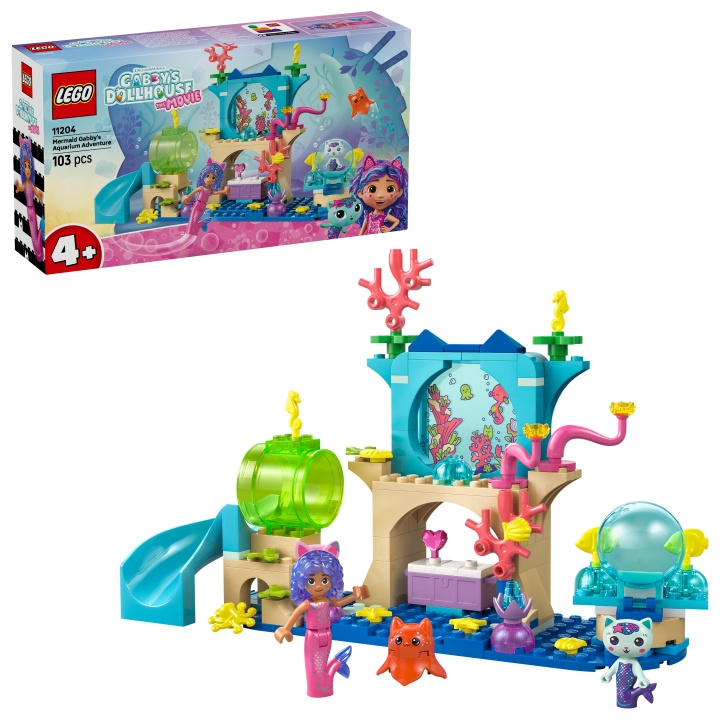 LEGO Gabby\'s Dollhouse - Mermaid Gabby\'s Aquarium Adventure (11204) ryhmässä LELUT, TUOTTEET LAPSILLE JA VAUVOILLE / Leikkikalut, Askartelu &Pelit / Rakennuslelut / Lego @ TP E-commerce Nordic AB (D31501)