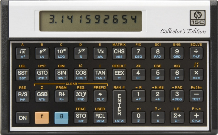 HP 15C Collectors Edition -talouslaskin ryhmässä URHEILU, VAPAA-AIKA JA HARRASTUS / Hauskat tavarat / Älylaitteet @ TP E-commerce Nordic AB (D31534)