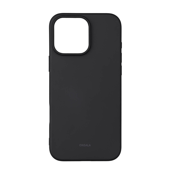 Onsala Back Sil Touch Recycled MagSerie iPhone 16 Pro Max Black ryhmässä ÄLYPUHELIMET JA TABLETIT / Puhelimen suojakotelo / Apple / iPhone 16 @ TP E-commerce Nordic AB (D31576)
