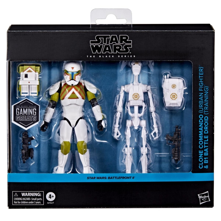 Star Wars The Black Series 6 Inch Figure Clone Commando & B1 Battle Droid ryhmässä LELUT, TUOTTEET LAPSILLE JA VAUVOILLE / Leikkikalut, Askartelu &Pelit / Figuurit, miniatyyrit ja tarvikkeet @ TP E-commerce Nordic AB (D31634)