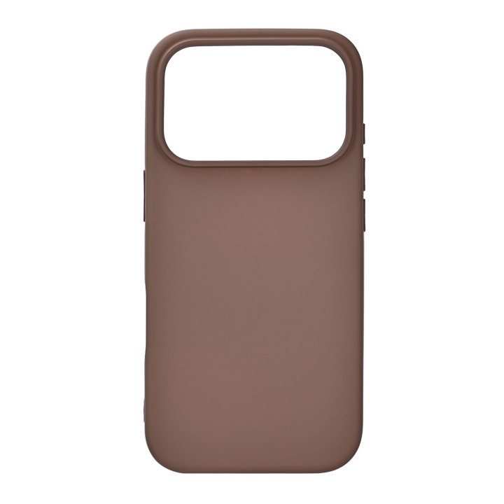 Onsala Mobilkuori silikonituntumalla Chocolate - iPhone 17 Pro ryhmässä ÄLYPUHELIMET JA TABLETIT / Puhelimen suojakotelo / Apple / iPhone 17 @ TP E-commerce Nordic AB (D31769)