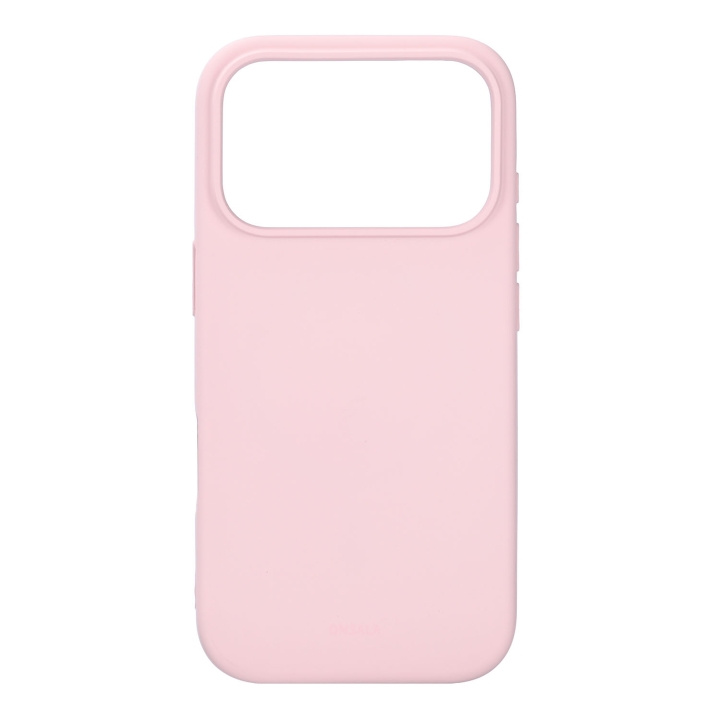 Onsala Mobilkuori silikonituntumalla Chalk Pink - iPhone 17 pro ryhmässä ÄLYPUHELIMET JA TABLETIT / Puhelimen suojakotelo / Apple / iPhone 17 @ TP E-commerce Nordic AB (D31774)