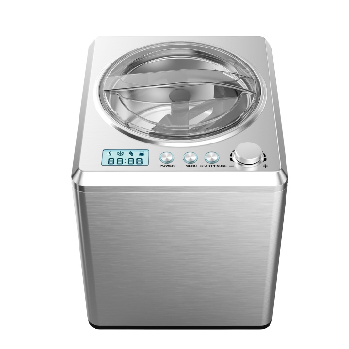 MELISSA Jäätelökone 2L 180W harjattua ruostumatonta terästä ryhmässä KOTI, TALOUS JA PUUTARHA / Kodinkoneet / Jäätelökoneet @ TP E-commerce Nordic AB (D32035)