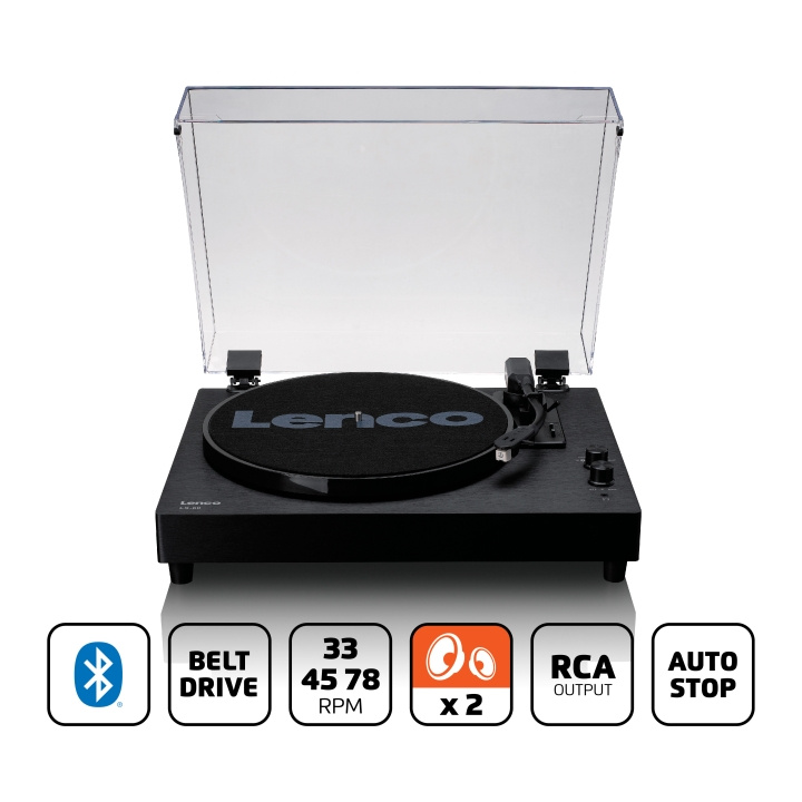 Lenco Puinen levysoitin, jossa on sisäänrakennetut kaiuttimet ja Bluetooth® ryhmässä KODINELEKTRONIIKKA / Ääni & Kuva / Kotiteatteri, HiFi ja kannettavat / Compact Stereo & Levysoitin @ TP E-commerce Nordic AB (D32322)