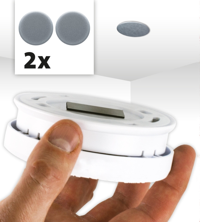 Alecto Magneettikiinnityssarja savu + CO-ilmaisimille 2 kpl ryhmässä KOTI, TALOUS JA PUUTARHA / Hälytys ja turvallisuus / Muut @ TP E-commerce Nordic AB (D32334)