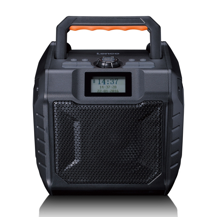 Lenco Tehokas kannettava DAB+/FM-radio Bluetooth® IPX5-vedenkestävyydellä Harmaa ryhmässä KODINELEKTRONIIKKA / Ääni & Kuva / Kotiteatteri, HiFi ja kannettavat / Radio & Herätyskellot / Radio @ TP E-commerce Nordic AB (D32341)