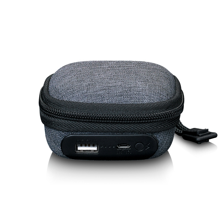 Lenco Kotelo, jossa on sisäänrakennettu virtapankki Harmaa ryhmässä KODINELEKTRONIIKKA / Ääni & Kuva / Kuulokkeet & Tarvikkeet / Tarvikkeet @ TP E-commerce Nordic AB (D32346)