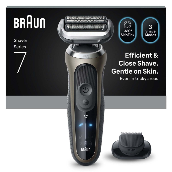 Braun Series 7 sähköinen parranajokone 72-C1200s ryhmässä KAUNEUS JA TERVEYS / Hiukset &Stailaus / Sheivaus ja trimmaus / Parranajokoneet @ TP E-commerce Nordic AB (D32474)