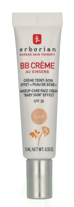 Erborian BB Cream Au Ginseng 5-In-1 Baby Skin Effect SPF20 15 ml Clair ryhmässä KAUNEUS JA TERVEYS / Meikit / Meikit Kasvot / CC/BB Voiteet @ TP E-commerce Nordic AB (D32513)