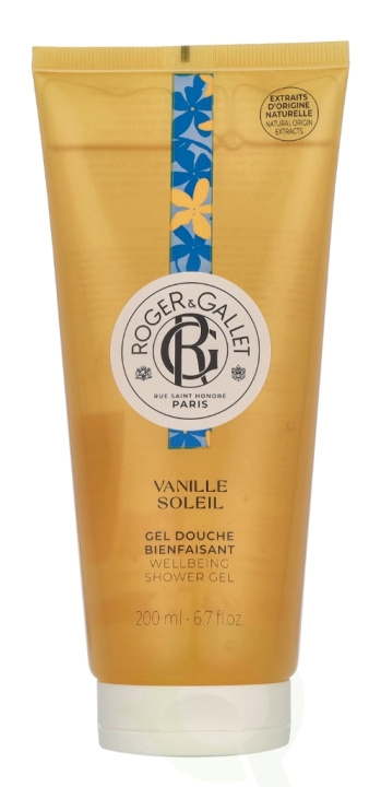 Roger & Gallet Beneficial Shower Gel Vanille Soleil 200 ml ryhmässä KAUNEUS JA TERVEYS / Ihonhoito / Kehon hoito / Kylpy- ja suihkugeelit @ TP E-commerce Nordic AB (D32552)