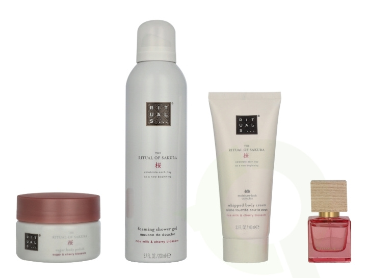 Rituals Sakura Medium Giftset 2025 440 ml Body Cream 100ml/Body Scrub 125g/Foaming Shower Gel 200ml/Travel - Rêve de Hanami 15ml ryhmässä KAUNEUS JA TERVEYS / Lahjapakkaukset / Naisten lahjapakkaukset @ TP E-commerce Nordic AB (D32637)