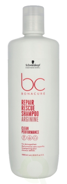 Schwarzkopf Bonacure Repair Rescue Shampoo 1000 ml ryhmässä KAUNEUS JA TERVEYS / Hiukset &Stailaus / Hiustenhoito / Shampoo @ TP E-commerce Nordic AB (D32713)