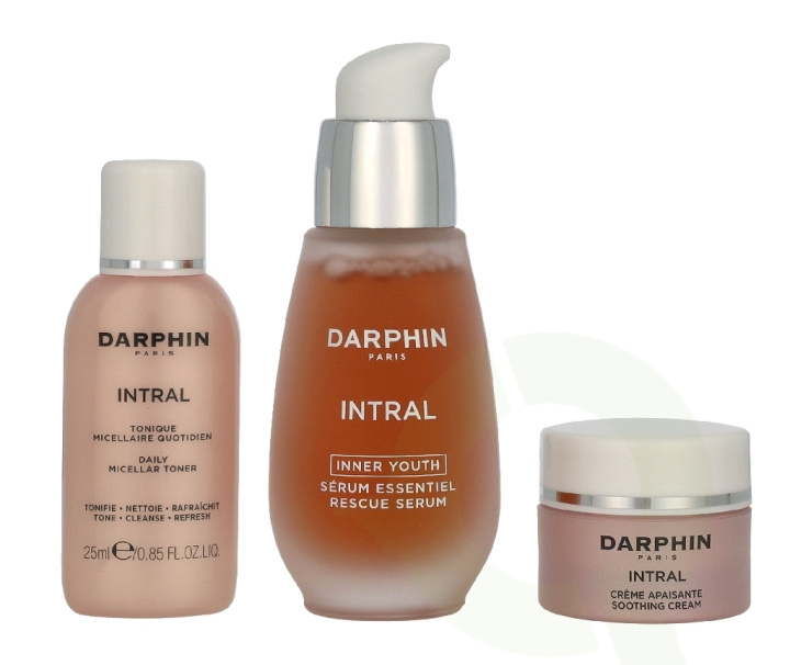 Darphin Intral Soothing Harmony Set 60 ml Micellar Toner 25ml/Youth Rescue Serum 30ml/Soothing Cream 5ml ryhmässä KAUNEUS JA TERVEYS / Ihonhoito / Kasvot @ TP E-commerce Nordic AB (D32803)