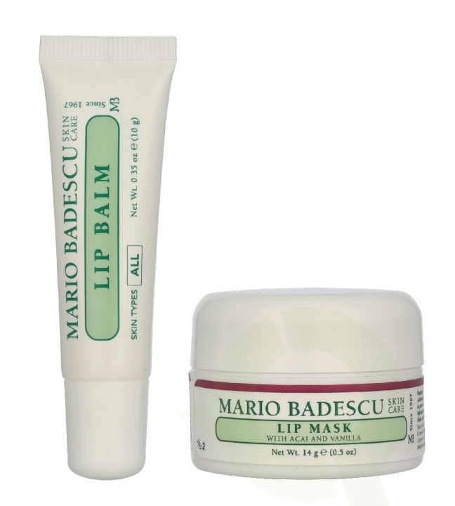 Mario Badescu Day To Night Lip Duo Set 24 g Lip Mask Acai Vanilla 14g/Lip Balm 10g ryhmässä KAUNEUS JA TERVEYS / Meikit / Huulet / Huulivoide @ TP E-commerce Nordic AB (D32826)