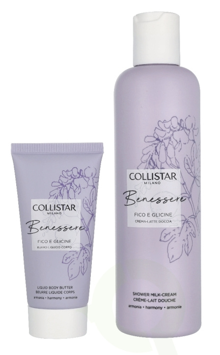 Collistar Benessere Fig And Wisteria Set 300 ml Shower Cream Milk 250 ml / Melting Body Butter 50 ml ryhmässä KAUNEUS JA TERVEYS / Ihonhoito / Kehon hoito / Kylpy- ja suihkugeelit @ TP E-commerce Nordic AB (D32835)