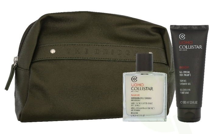Collistar Uomo Set 200 ml Aftershave Sensitive Skin 100 ml / Mini Toning Shower Gel 100 ml / Pouch ryhmässä KAUNEUS JA TERVEYS / Ihonhoito / Kehon hoito / Kylpy- ja suihkugeelit @ TP E-commerce Nordic AB (D32836)