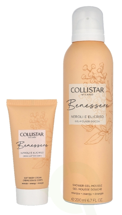 Collistar Benessere Neroli And Helichrysum Set 250 ml Mousse Gel 200 ml/Soft Body Cream 50 ml ryhmässä KAUNEUS JA TERVEYS / Ihonhoito / Kehon hoito / Vartalovoide @ TP E-commerce Nordic AB (D32840)
