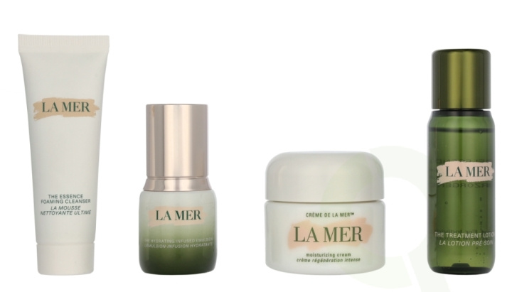 La mer Essential Discovery Collection Giftset 105 ml Creme 30ml/Foaming Cleanser 30ml/Treatment Lotion 30ml/Hydrating Infused Emulsion 15ml ryhmässä KAUNEUS JA TERVEYS / Lahjapakkaukset / Naisten lahjapakkaukset @ TP E-commerce Nordic AB (D32869)