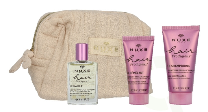 Nuxe Hair Prodigieux Rituel Exception Set 110 ml Mask 30ml/Shampoo 50ml/Detangler 30ml ryhmässä KAUNEUS JA TERVEYS / Lahjapakkaukset / Naisten lahjapakkaukset @ TP E-commerce Nordic AB (D33073)