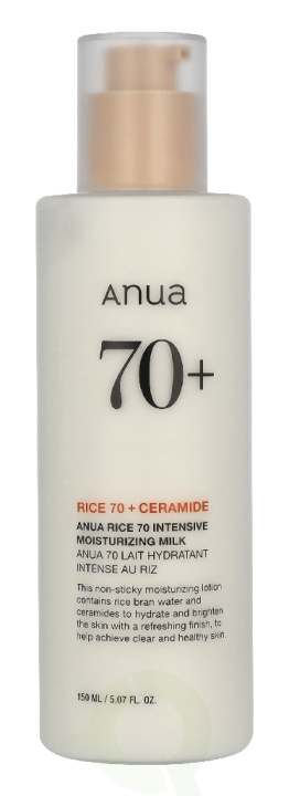 Anua Rice 70 + Ceramide Moisturizing Milk 150 ml ryhmässä KAUNEUS JA TERVEYS / Ihonhoito / Kasvot @ TP E-commerce Nordic AB (D33097)