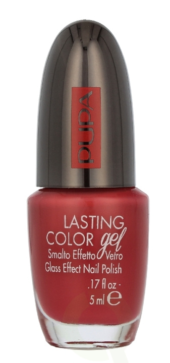 Pupa Milano Pupa Lasting Color Gel Glass Effect Nail Polish 5 ml #100 Tropical Red ryhmässä KAUNEUS JA TERVEYS / Manikyyri/Pedikyyri / Kynsilakka @ TP E-commerce Nordic AB (D33196)