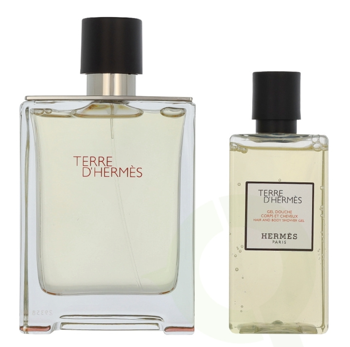 Hermes Terre D\'Hermes Giftset 180 ml Edt Spray 100ml/Shower Gel 80ml ryhmässä KAUNEUS JA TERVEYS / Lahjapakkaukset / Naisten lahjapakkaukset @ TP E-commerce Nordic AB (D33314)