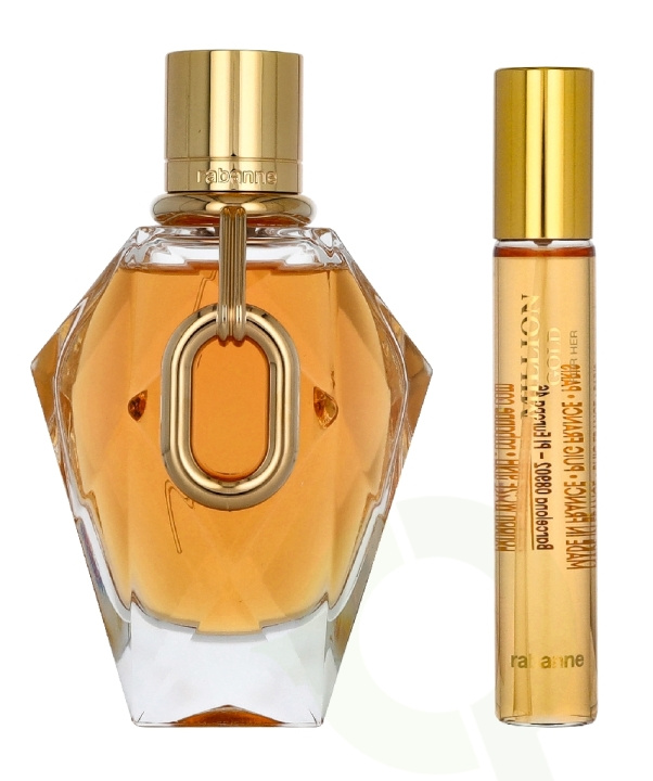 Paco Rabanne Million Gold For Her Giftset 110 ml Edp Spray 90ml/Edp Spray 20ml ryhmässä KAUNEUS JA TERVEYS / Tuoksut & Parfyymit / Parfyymit / Naisten Tuoksut @ TP E-commerce Nordic AB (D33389)