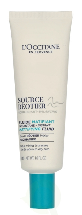 L\'Occitane Source Reotier Instant Mattifying Fluid 50 ml ryhmässä KAUNEUS JA TERVEYS / Ihonhoito / Kasvot / Päivävoide @ TP E-commerce Nordic AB (D33457)