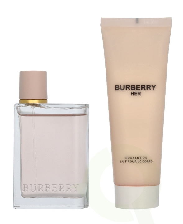 Burberry Her Giftset 125 ml Edp Spray 50ml/Body Lotion 75ml ryhmässä KAUNEUS JA TERVEYS / Tuoksut & Parfyymit / Parfyymit / Naisten Tuoksut @ TP E-commerce Nordic AB (D33498)