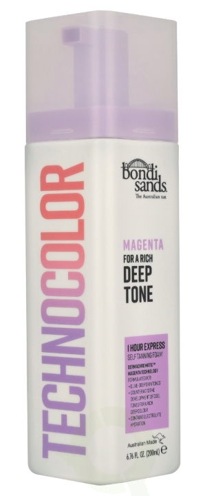 Bondi Sands Technocolour Magenta Self Tanning Foam 200 ml ryhmässä KAUNEUS JA TERVEYS / Ihonhoito / Rusketus / Itseruskettava @ TP E-commerce Nordic AB (D33559)