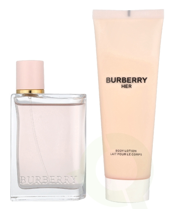 Burberry Her Giftset 125 ml Edp Spray 50ml/Body Lotion 75ml ryhmässä KAUNEUS JA TERVEYS / Tuoksut & Parfyymit / Parfyymit / Naisten Tuoksut @ TP E-commerce Nordic AB (D33562)