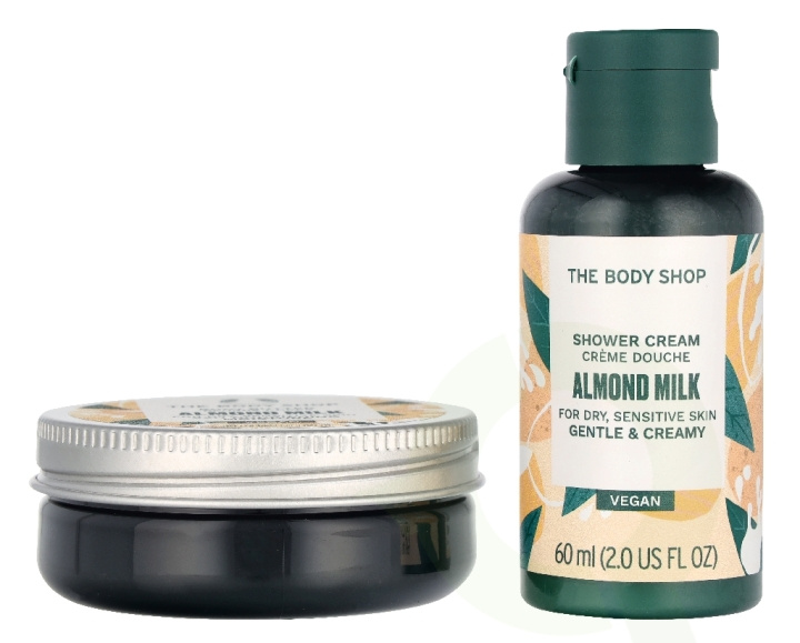 The Body Shop G1 Almond Milk Duo Set 110 ml Shower Cream 60 ml/Body Butter 50ml ryhmässä KAUNEUS JA TERVEYS / Ihonhoito / Kehon hoito / Vartalovoide @ TP E-commerce Nordic AB (D33575)