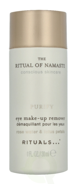 Rituals Namaste Purify Eye Make-Up Remover 30 ml Rose Water & Lotus Petals ryhmässä KAUNEUS JA TERVEYS / Meikit / Meikinpoisto @ TP E-commerce Nordic AB (D33608)