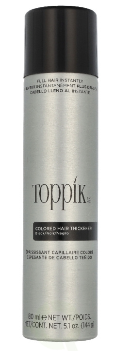 Toppik Colored Hair Thickener - Black 144 g ryhmässä KAUNEUS JA TERVEYS / Hiukset &Stailaus / Hiustenhoito / Hiusväri @ TP E-commerce Nordic AB (D33664)