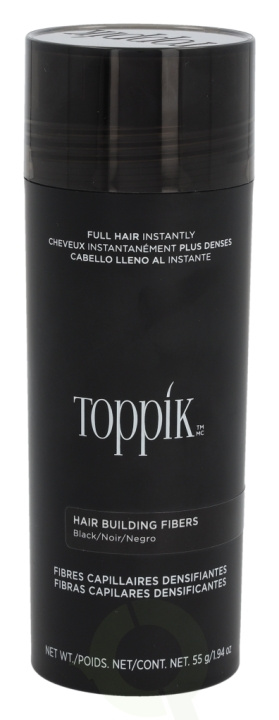 Toppik Hair Building Fibers - Black 55 g ryhmässä KAUNEUS JA TERVEYS / Hiukset &Stailaus / Hiusten stailaus @ TP E-commerce Nordic AB (D33669)