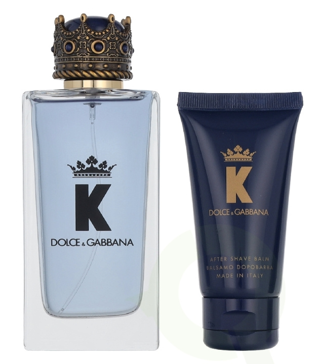 Dolce & Gabbana K Giftset 200 ml Edt Spray 100ml/After Shave Balm 50ml/Shower Gel 50ml ryhmässä KAUNEUS JA TERVEYS / Lahjapakkaukset / Miesten lahjapakkaukset @ TP E-commerce Nordic AB (D33684)