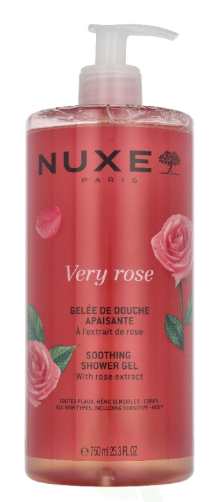 Nuxe Very Rose Soothing Shower Gel 750 ml ryhmässä KAUNEUS JA TERVEYS / Ihonhoito / Kehon hoito / Kylpy- ja suihkugeelit @ TP E-commerce Nordic AB (D33695)