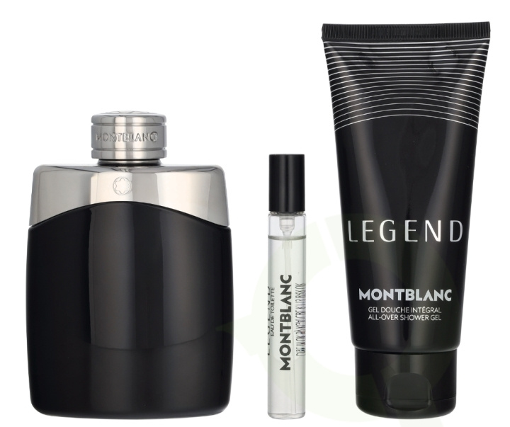 Mont Blanc Legend Pour Homme Giftset 207.5 ml Edt Spray 100ml/Edt Spray 7.5ml/Shower Gel 100ml ryhmässä KAUNEUS JA TERVEYS / Tuoksut & Parfyymit / Parfyymit / Miesten Tuoksut @ TP E-commerce Nordic AB (D33706)