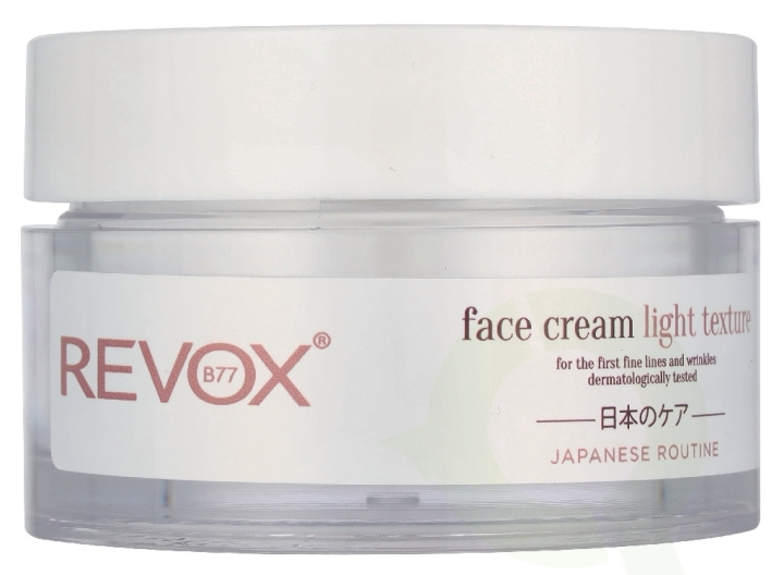 Revox B77 Japanese Ritual Face Cream Light Texture 50 ml ryhmässä KAUNEUS JA TERVEYS / Ihonhoito / Kasvot / Päivävoide @ TP E-commerce Nordic AB (D33775)