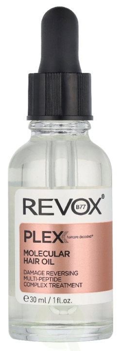 Revox B77 Plex Molecular Hair Oil 30 ml ryhmässä KAUNEUS JA TERVEYS / Hiukset &Stailaus / Hiustenhoito / Hiusöljy @ TP E-commerce Nordic AB (D33809)