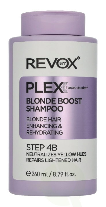 Revox B77 Plex Blonde Boost Shampoo 260 ml ryhmässä KAUNEUS JA TERVEYS / Hiukset &Stailaus / Hiustenhoito / Shampoo @ TP E-commerce Nordic AB (D33811)