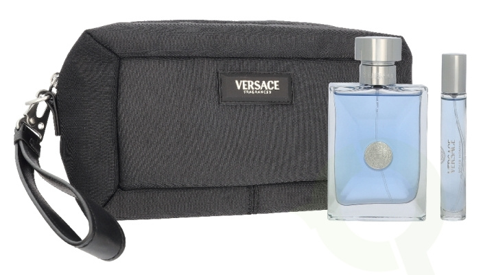 Versace Pour Homme Giftset 110 ml Edt Spray 100ml/Edt Spray 10ml/Black Trousse ryhmässä KAUNEUS JA TERVEYS / Lahjapakkaukset / Miesten lahjapakkaukset @ TP E-commerce Nordic AB (D33831)
