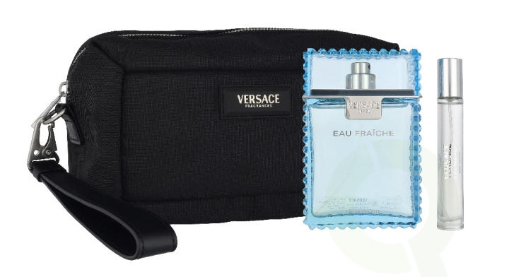 Versace Eau Fraiche Giftset 110 ml Edt Spray 100ml/Edt Spray 10ml/Black Trousse ryhmässä KAUNEUS JA TERVEYS / Tuoksut & Parfyymit / Parfyymit / Naisten Tuoksut @ TP E-commerce Nordic AB (D33833)