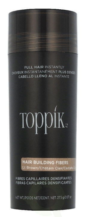 Toppik Hair Building Fibers - Light Brown 27.5 g ryhmässä KAUNEUS JA TERVEYS / Hiukset &Stailaus / Hiusten stailaus @ TP E-commerce Nordic AB (D33859)