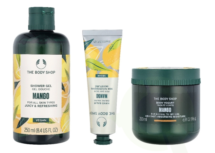 The Body Shop G3 Small Mango Giftset 140 ml Hand Cream 30ml/Body Butter 50ml/Shower Cream 60ml ryhmässä KAUNEUS JA TERVEYS / Lahjapakkaukset / Naisten lahjapakkaukset @ TP E-commerce Nordic AB (D33897)