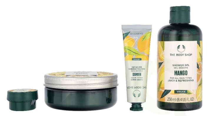 The Body Shop G4 Medium Mango Giftset 540 ml Mango Shower Gel 250ml/Mango Body Butter 200ml/Mango Body Scrub 50ml/Mango Hand Balm 30ml/Mango Lip Butter 10ml ryhmässä KAUNEUS JA TERVEYS / Lahjapakkaukset / Naisten lahjapakkaukset @ TP E-commerce Nordic AB (D33905)