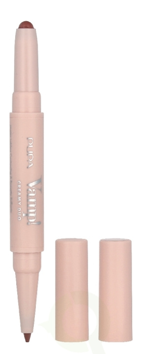 Pupa Milano Pupa Vamp! Creamy Duo Lip Pencil 1 g #005 Deep Nude / Lipstick 0,8g / Lip Pencil 0,2g ryhmässä KAUNEUS JA TERVEYS / Meikit / Huulet / Huulikynä @ TP E-commerce Nordic AB (D33911)