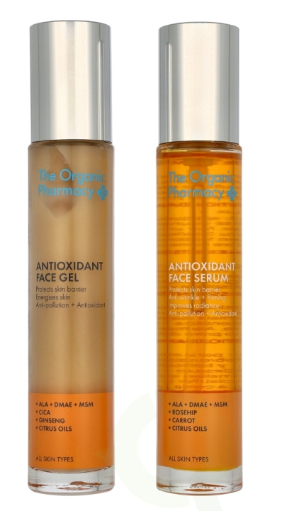 The Organic Pharmacy Antioxidant Face Gel And Face Serum 70 ml Face Gel 35ml/Serum 35ml ryhmässä KAUNEUS JA TERVEYS / Ihonhoito / Kasvot / Seerumit iholle @ TP E-commerce Nordic AB (D34144)