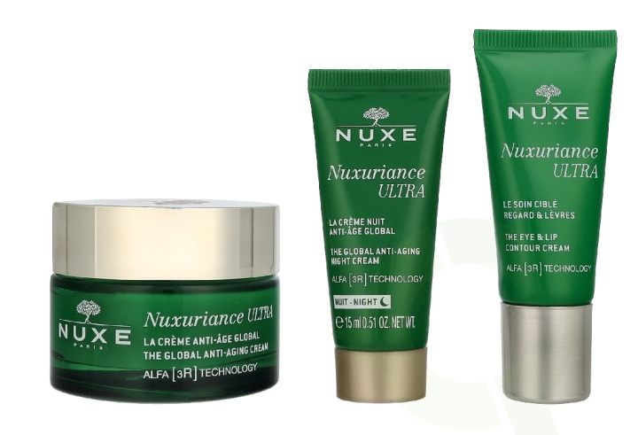 Nuxe Nuxuriance Ultra Set 80 ml Cream 50ml/ Eye 15ml/Night Cream 15ml ryhmässä KAUNEUS JA TERVEYS / Ihonhoito / Kasvot / Päivävoide @ TP E-commerce Nordic AB (D34200)